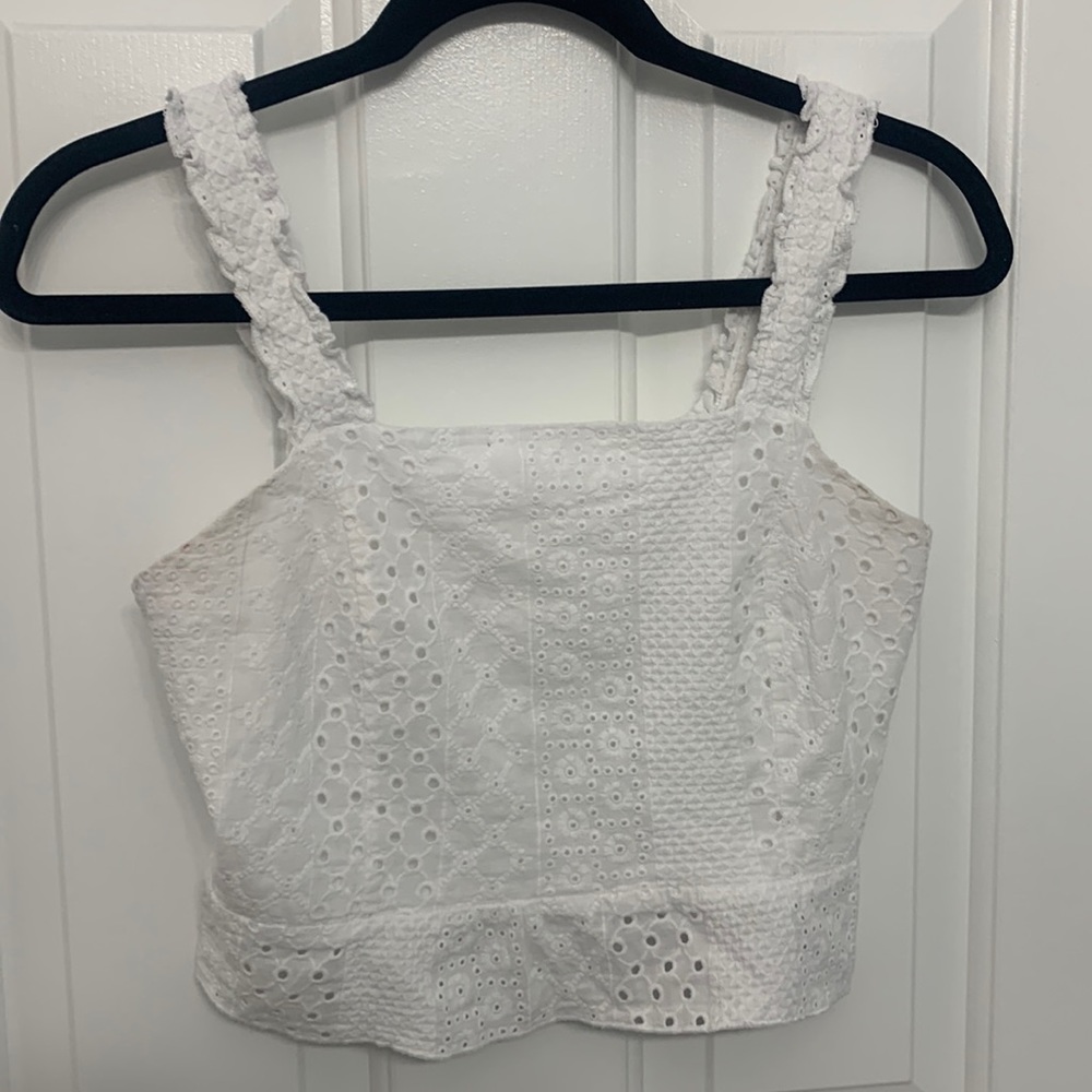 Urban Romantics S white crop top - fits like xs